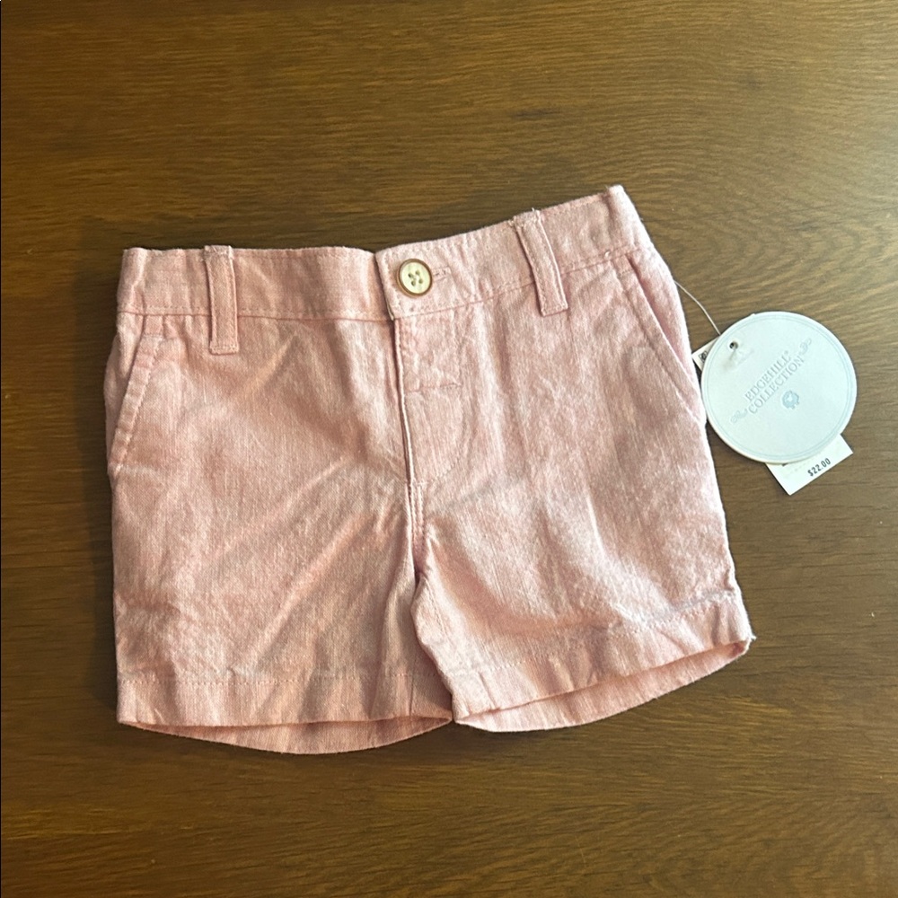 NWT Edgehill Collection 3M Light linen Pink Baby Shorts
